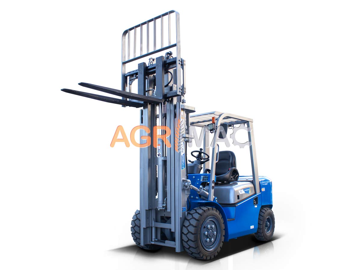 FD40V pro (ΡΙΚ) | Graecus | Κλάρκ 4.0Τ STAGE V Diesel | Triplex 4500mm | Υδραυλική πλάγια μετατόπιση | Πιρούνια 1220mm