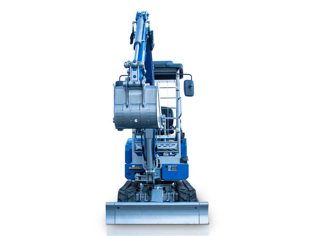 EB24-PRO | Graecus | Μίνι τσαπάκι 2.4T, Kubota Diesel, με περιστροφή στην μπούμα, πτυσσόμενες ερπύστριες, πλαϊνούς μοχλούς χειρισμού και γραμμή σφύρας