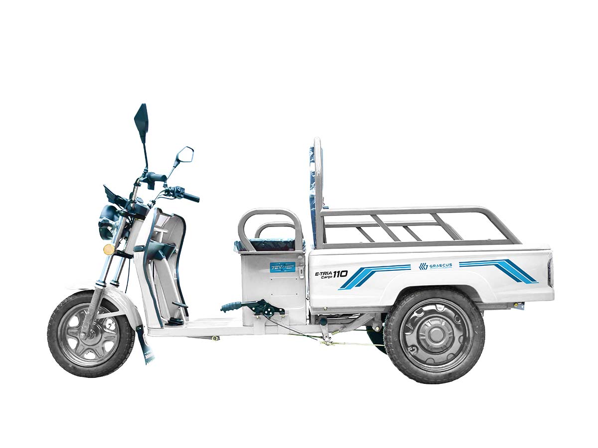 E-TRIA Cargo 110 | Ηλεκτρικό τρίκυκλο με ωφέλιμο φορτίο 260 kg, 72V 22.8Ah 