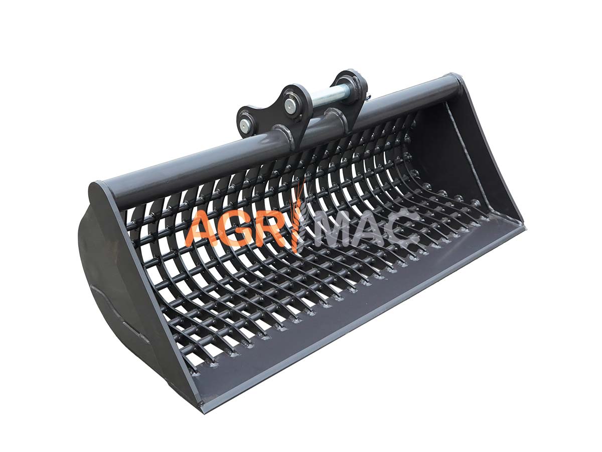 EB15BUCKET100STONE | Graecus | Κάδος πετροσυλλέκτης εκσκαφέα 1000mm, με κόσκινο για καθαρισμό από πέτρες κ.α για το τσαπάκι EB15/16/17/20