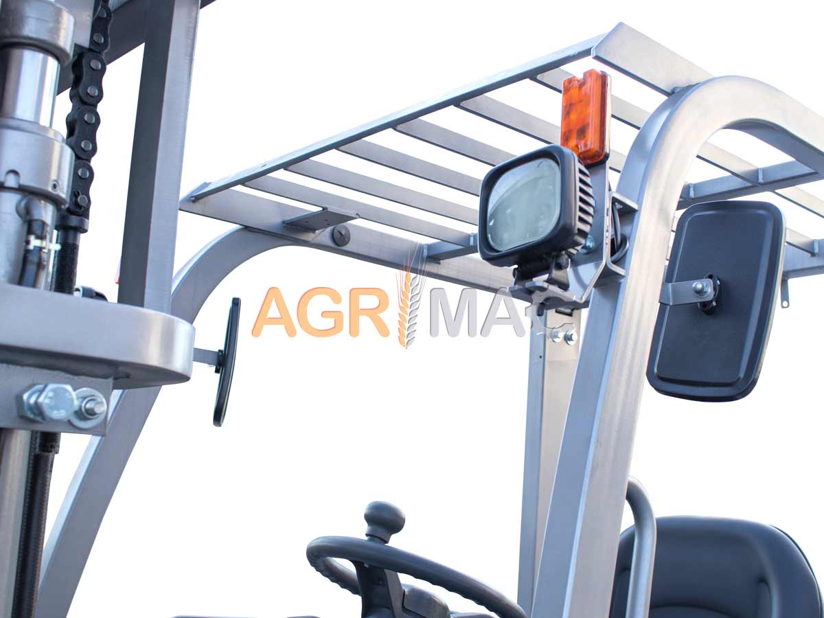 FD35V pro (ΡΙΚ) | Graecus | Κλάρκ 3.5Τ STAGE V Diesel | Triplex 4500mm | Υδραυλική πλάγια μετατόπιση | Πιρούνια 1220mm