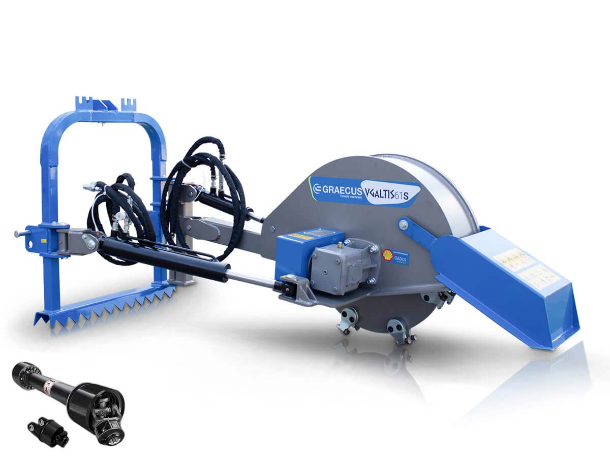 VGALTIS 61S | Graecus | Καταστροφέας κορμών με υδραυλική ανύψωση και περιστροφή 