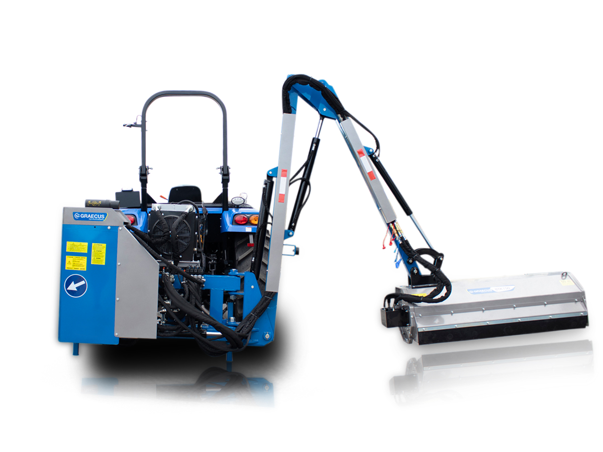 BTK 150 | Graecus | Τηλεσκοπικός Καταστροφέας με βραχίονα, αυτόνομος για τρακτέρ | βαρέως τύπου 