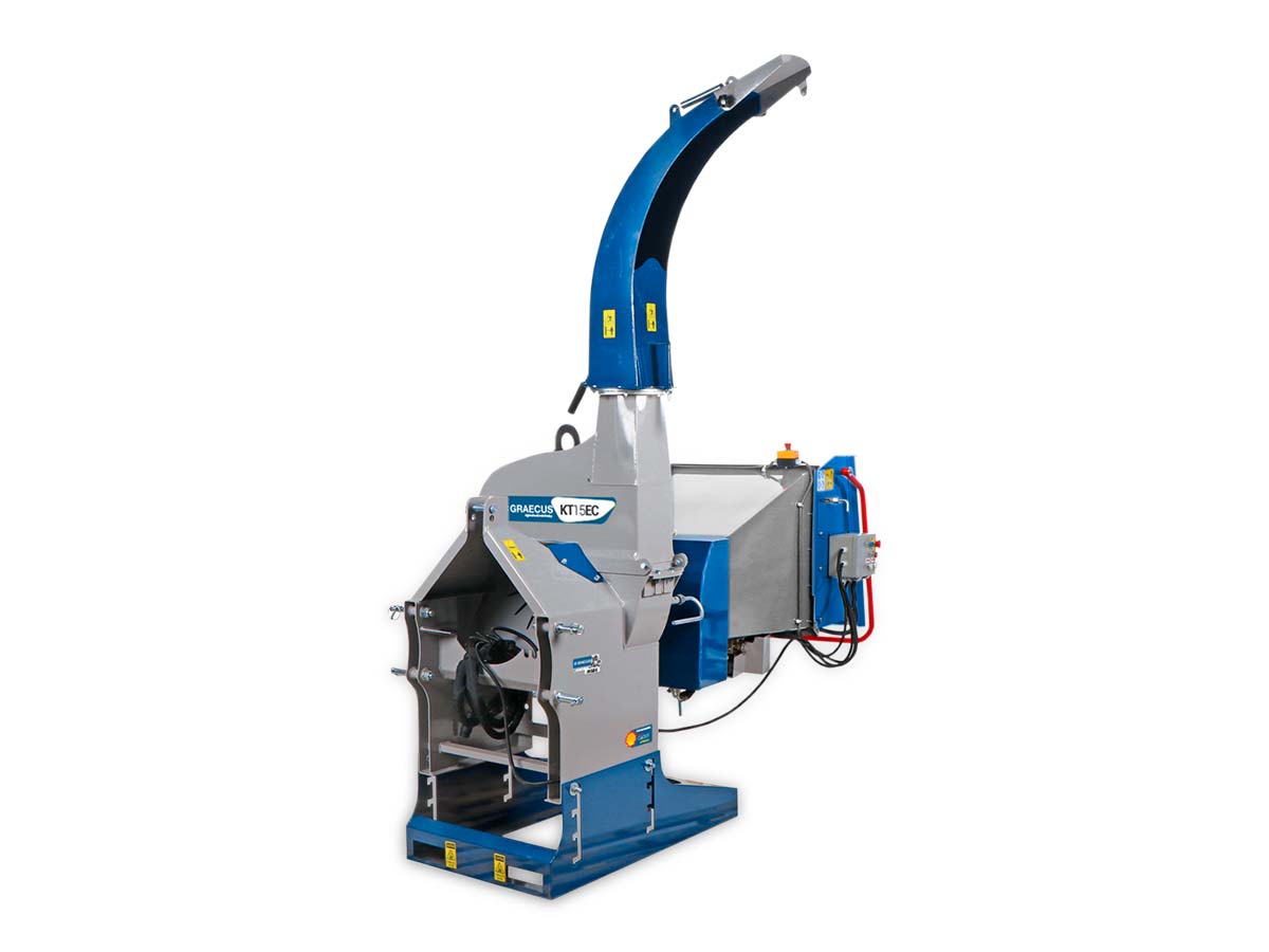 KT15EC | Graecus | Κλαδοτεμαχιστής με υδραυλική τροφοδοσία και σύστημα κατα της απόφραξης 