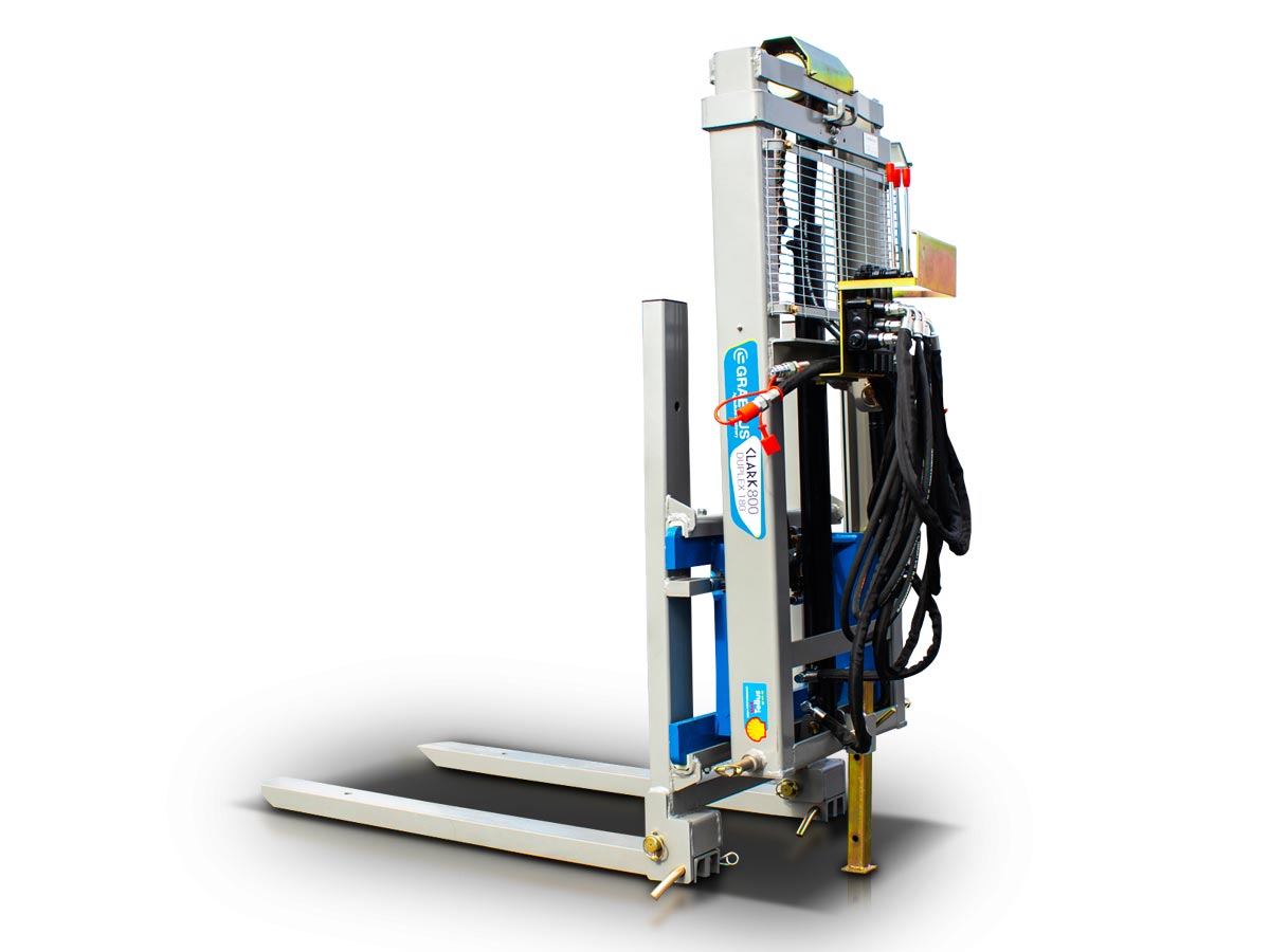 CLARK1500 TRIPLEX250-RC | Graecus | Κλαρκ για τρακτέρ 3 σταδιων με ανύψωση βάρους 1500kg και ύψους 250εκ, υδρ. πλάγια μετατόπιση, υδρ. ρύθμιση μπούμας και ασύρματο χειριστήριο.