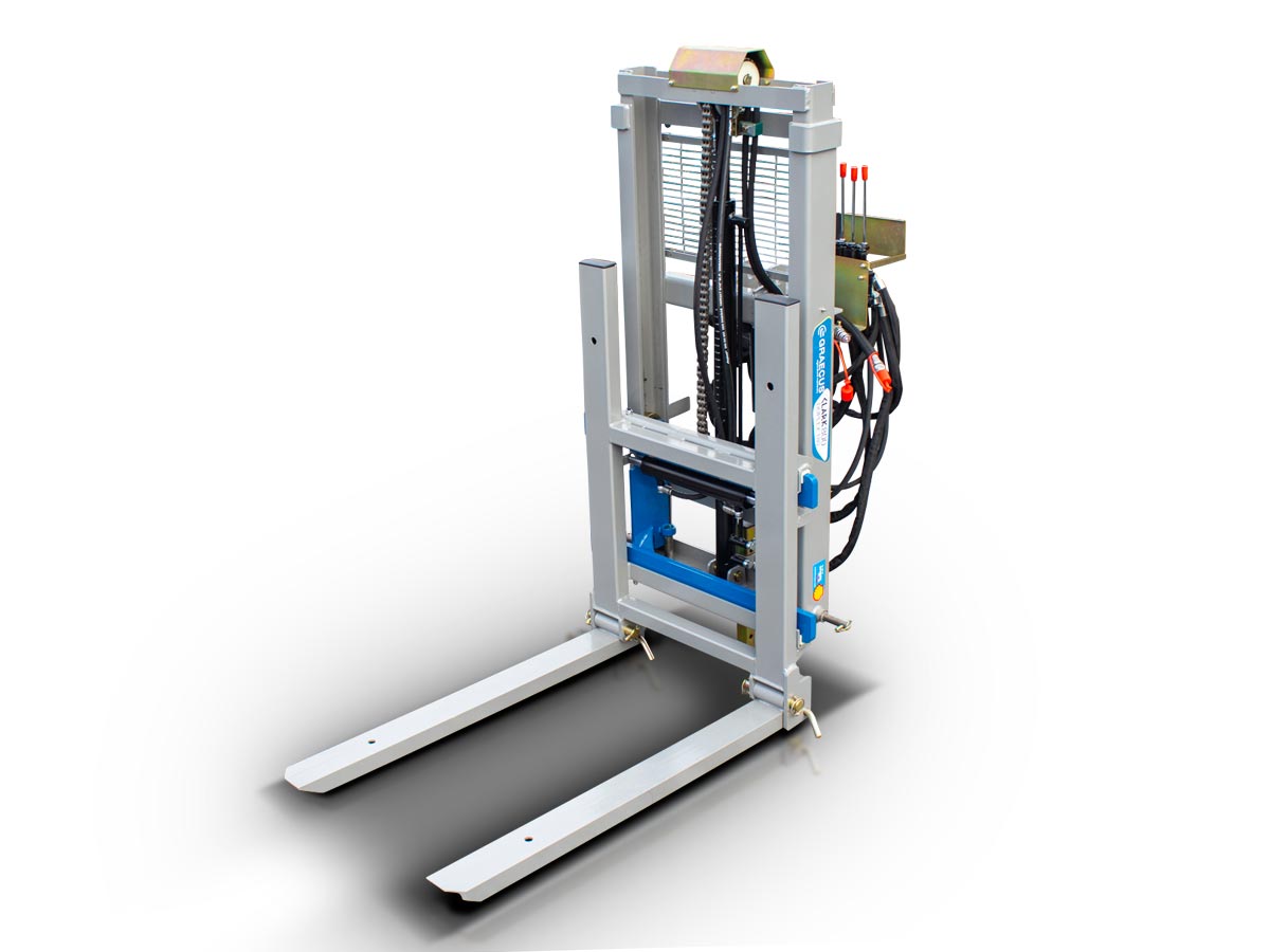 CLARK1500 TRIPLEX250-RC | Graecus | Κλαρκ για τρακτέρ 3 σταδιων με ανύψωση βάρους 1500kg και ύψους 250εκ, υδρ. πλάγια μετατόπιση, υδρ. ρύθμιση μπούμας και ασύρματο χειριστήριο.