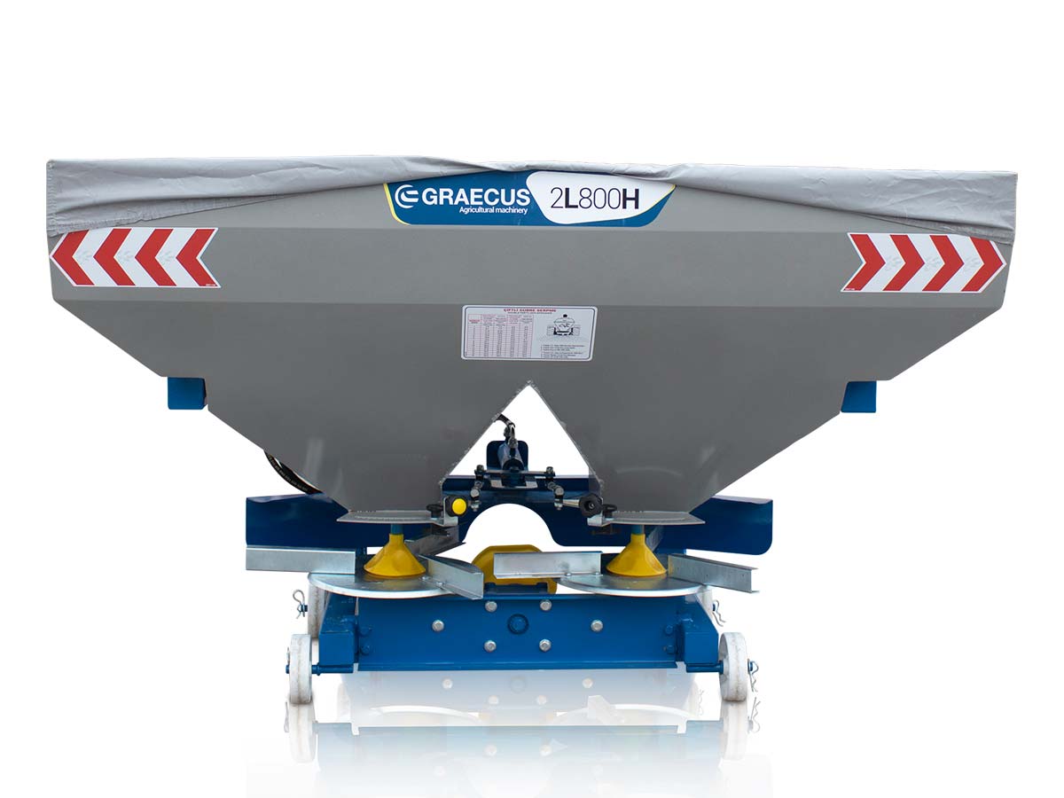 2L800M | Graecus | Λιπασματοδιανομέας με διπλή φτερωτή 