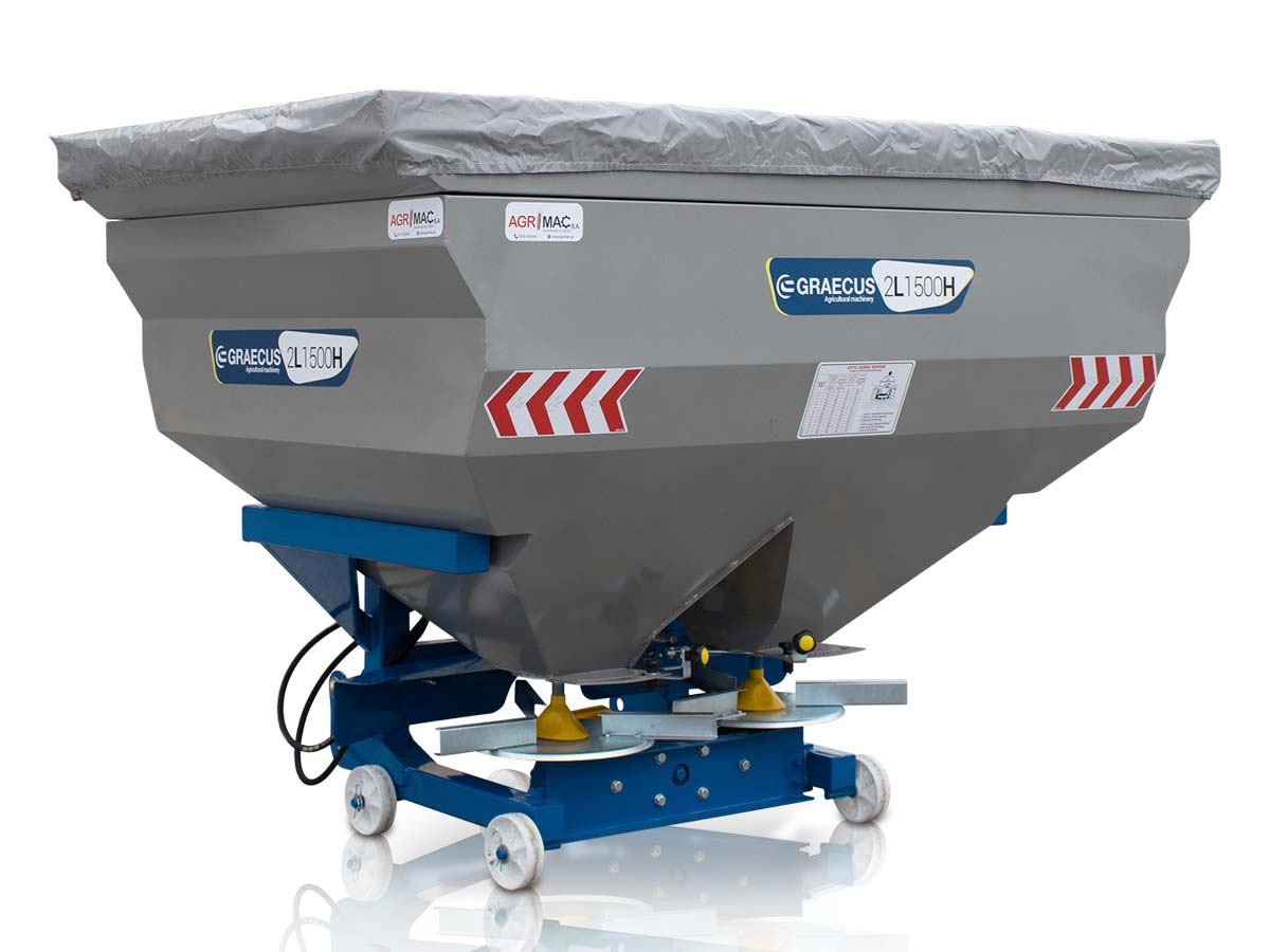 2L1500H | Graecus | Λιπασματοδιανομέας υδραυλικός με διπλή φτερωτή 
