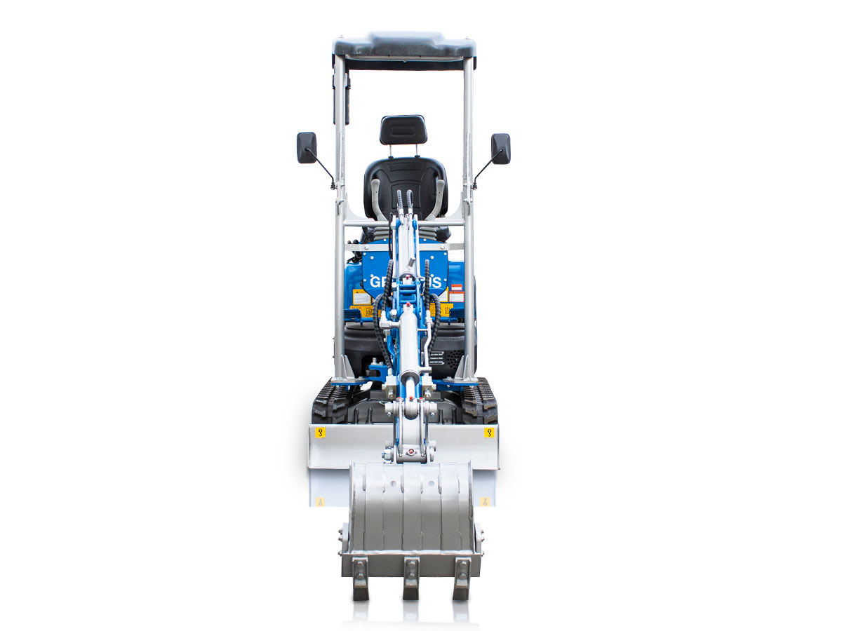 EB10-BOOM | Graecus | Μικρός ερπυστριοφόρος εκσκαφέας 1T, Diesel, με περιστροφή στην μπούμα και γραμμή σφύρας 