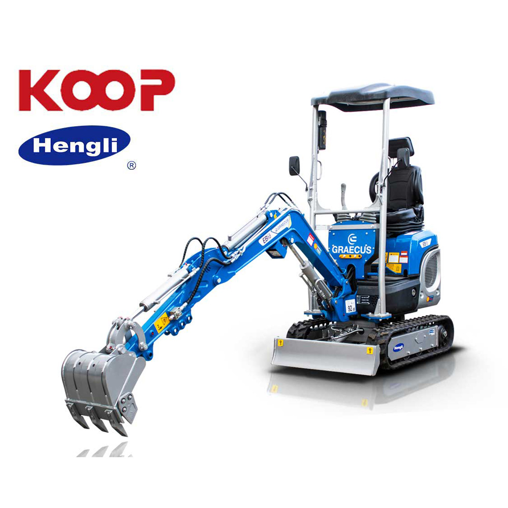 EB10-BOOM | Graecus | Μικρός ερπυστριοφόρος εκσκαφέας 1T, Diesel, με περιστροφή στην μπούμα και γραμμή σφύρας 