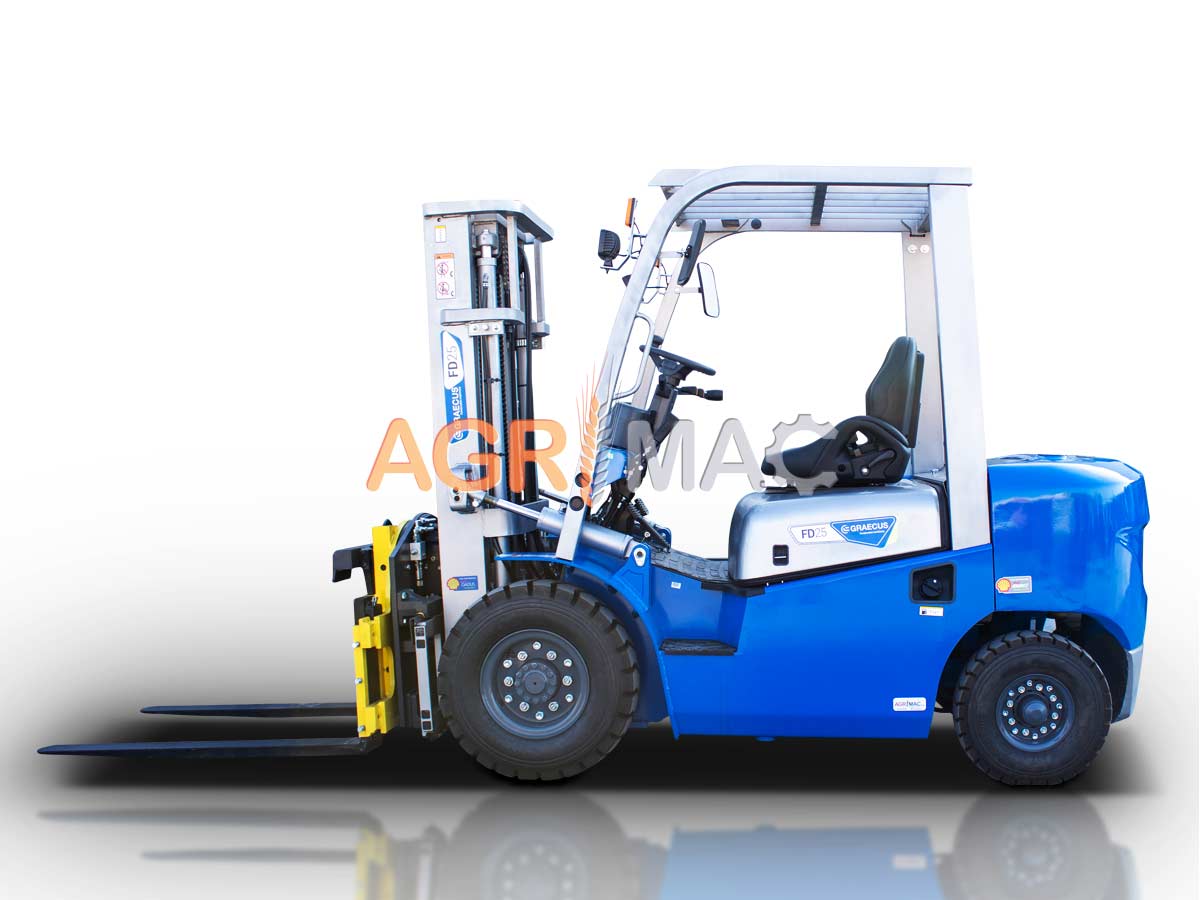 FD25V-ROTATOR20H (ΡΙΚ) | Graecus | Κλάρκ 2.5Τ STAGE V diesel | Duplex 3000mm | περιστροφή στον ιστό | υδραυλική πλάγια μετατόπιση | πιρούνια 1220mm