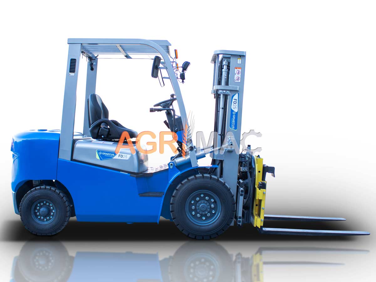 FD25V-ROTATOR20H (ΡΙΚ) | Graecus | Κλάρκ 2.5Τ STAGE V diesel | Duplex 3000mm | περιστροφή στον ιστό | υδραυλική πλάγια μετατόπιση | πιρούνια 1220mm