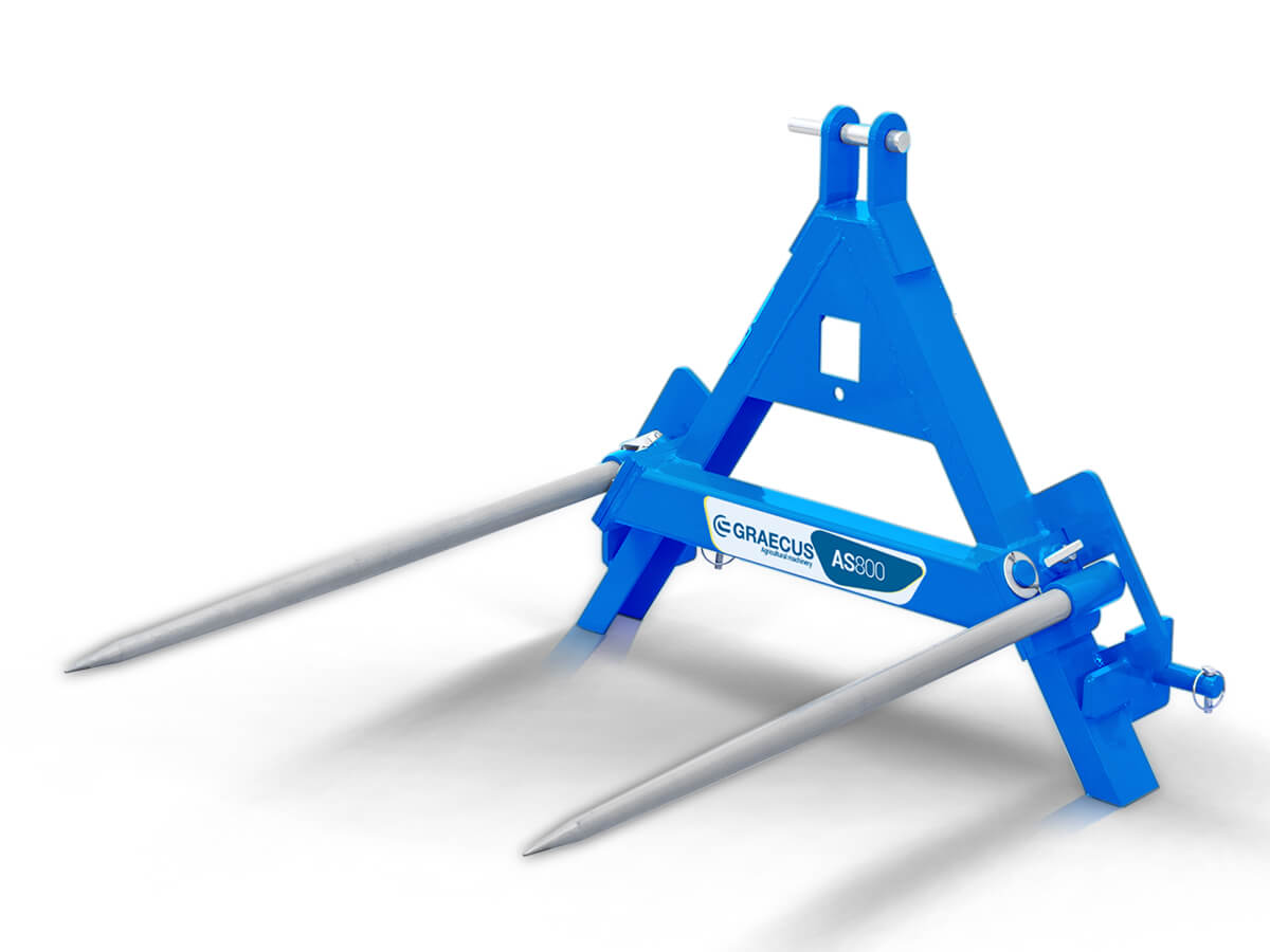 AS800 | Graecus | Πλαίσιο τύπου ‘Α’ με πιρούνια για μπάλες, για τρακτέρ 