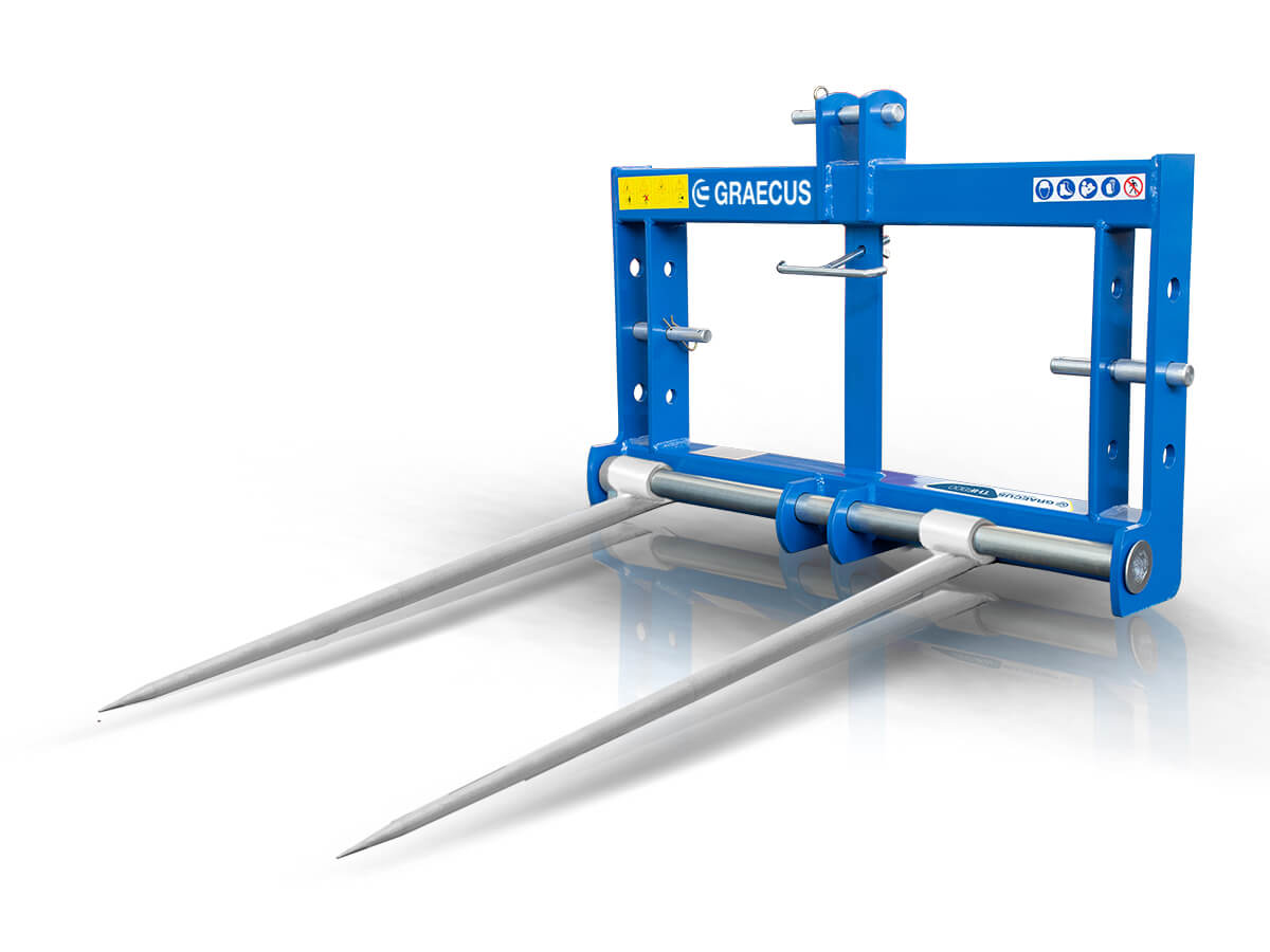 THF800 | Graecus | Πιρούνια για μπάλες για τρακτέρ 