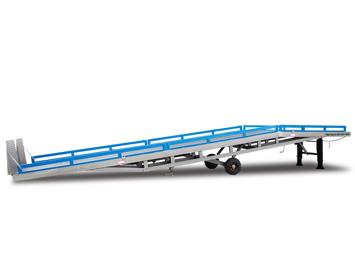 RAMP10T | Graecus | Κινητή ράμπα φορτοεκφόρτωσης με γρήγορα αφαιρούμενα παραπέτα 