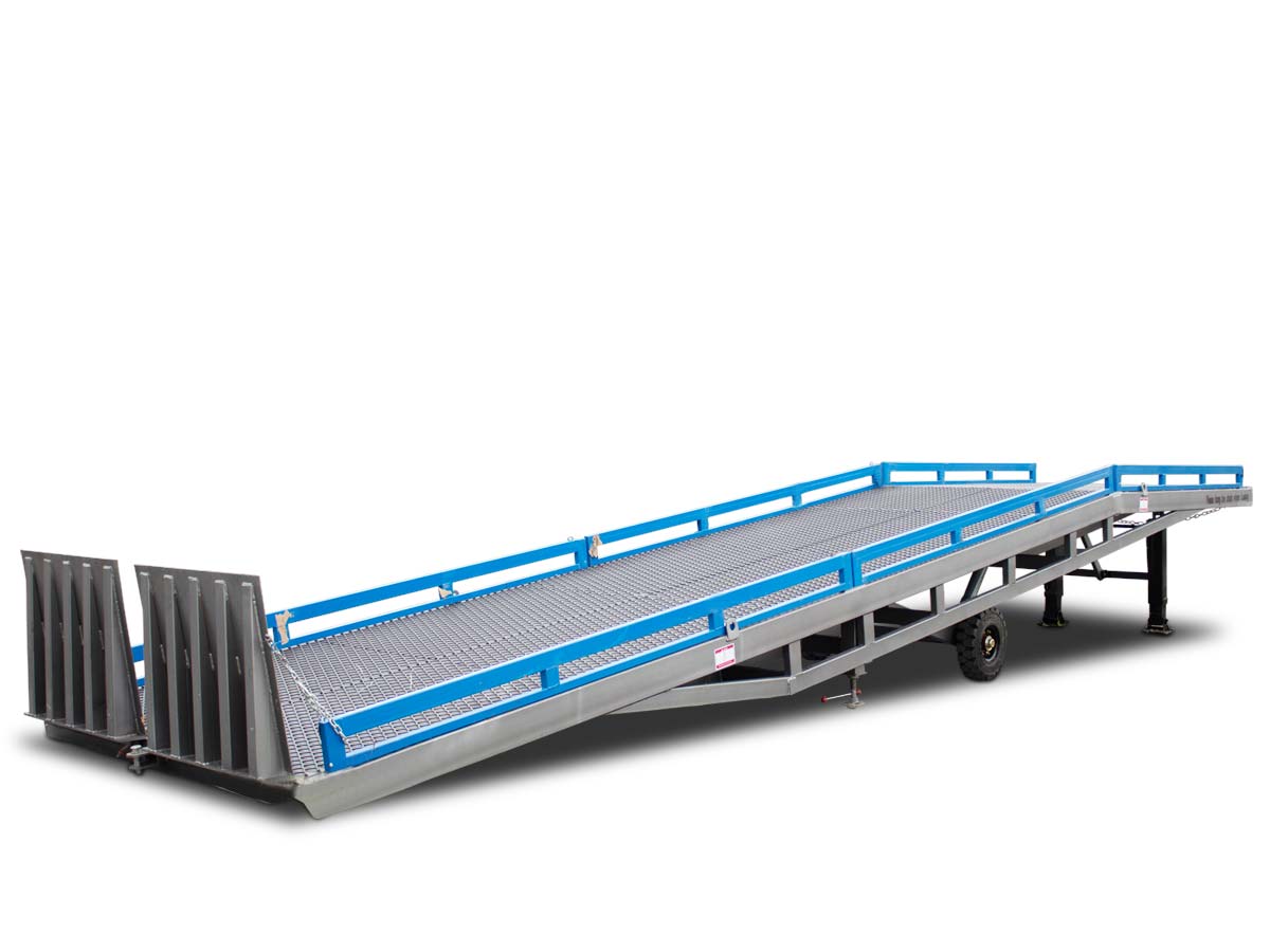 RAMP10T | Graecus | Κινητή ράμπα φορτοεκφόρτωσης με γρήγορα αφαιρούμενα παραπέτα 