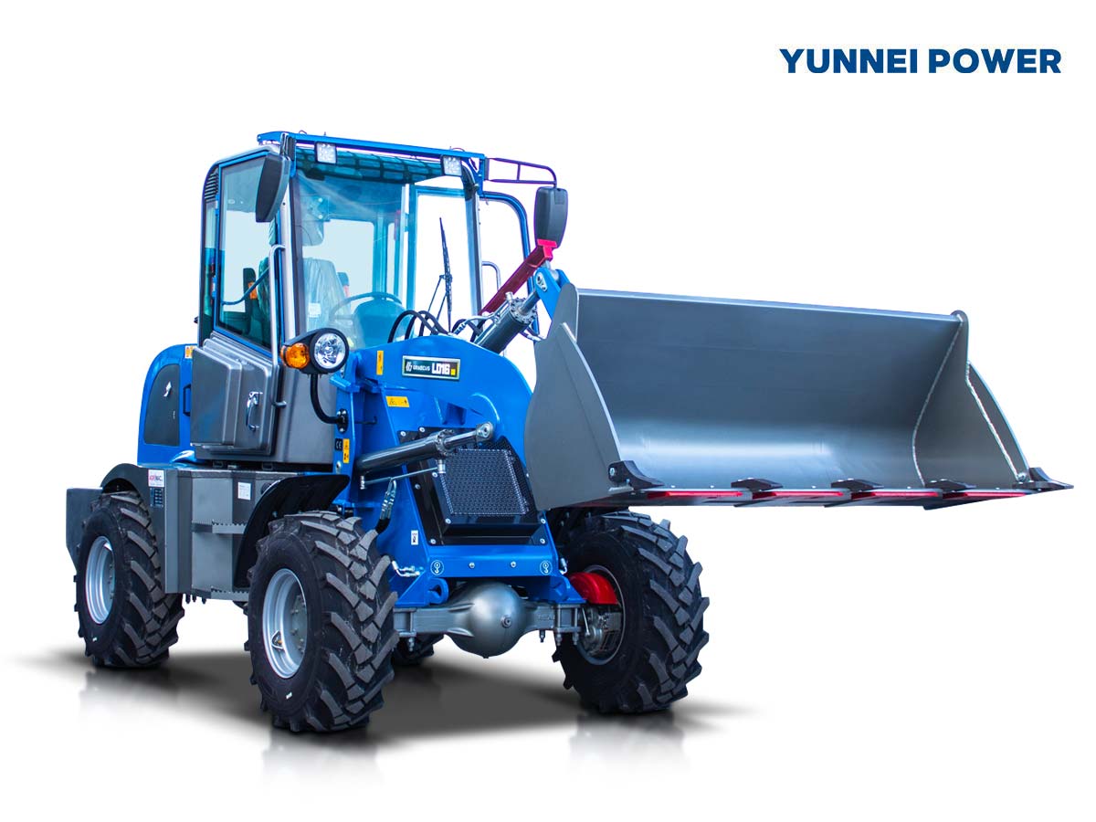 LD16NE Cab | Graecus | Σπαστός τροχοφόρος φορτωτής 4×4 4WD | Μέγιστη ανύψωση 3m | Ικανότητα φόρτωσης έως 1.6Τ | Καμπίνα A/C