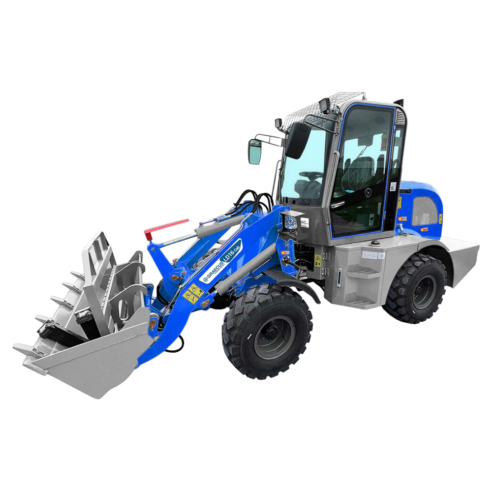 LD16NE Cab | Graecus | Σπαστός τροχοφόρος φορτωτής 4×4 4WD | Μέγιστη ανύψωση 3m | Ικανότητα φόρτωσης έως 1.6Τ | Καμπίνα A/C