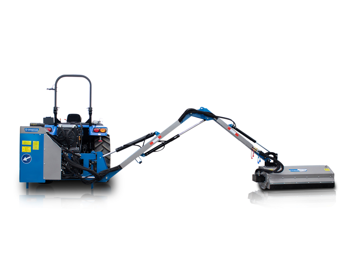 BTK 150 | Graecus | Τηλεσκοπικός Καταστροφέας με βραχίονα, αυτόνομος για τρακτέρ | βαρέως τύπου 