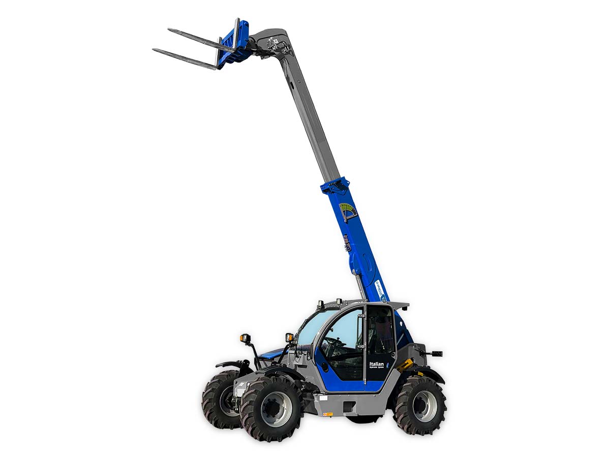 T37.7 | Graecus | Τηλεσκοπικό ανυψωτικό περονοφόρο 4×4 4WD| Μέγιστη ανύψωση 7m| Ικανότητα φόρτωσης έως 3.7Τ| Καμπίνα A/C| Υδροστατικό σαζμάν με επιλογή διεύθυνσης τύπου κάβουρα