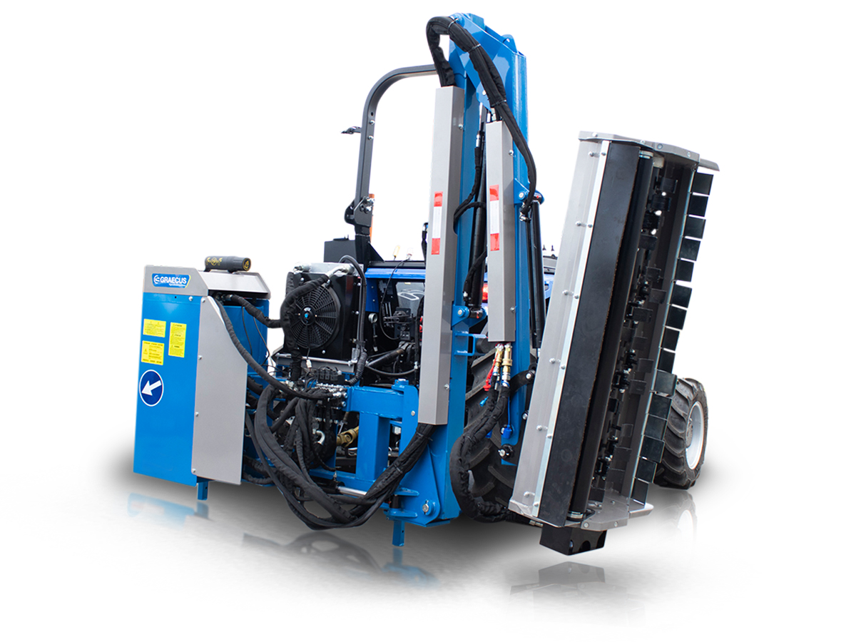 BTK 150 | Graecus | Τηλεσκοπικός Καταστροφέας με βραχίονα, αυτόνομος για τρακτέρ | βαρέως τύπου 