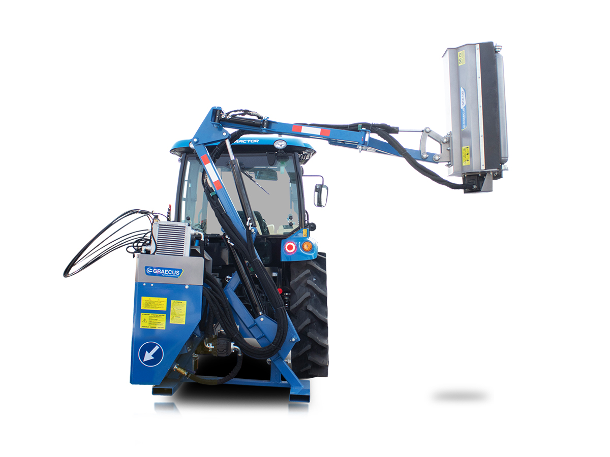 MTK 120 Joystick | Graecus |Τηλεσκοπικός Καταστροφέας με βραχίονα, joystick, αυτόνομος για τρακτέρ | μεσαίου τύπου  