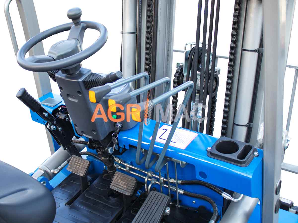 FD35V pro (ΡΙΚ) | Graecus | Κλάρκ 3.5Τ STAGE V Diesel | Triplex 4500mm | Υδραυλική πλάγια μετατόπιση | Πιρούνια 1220mm