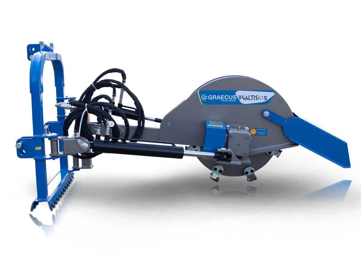 VGALTIS 61S | Graecus | Καταστροφέας κορμών με υδραυλική ανύψωση και περιστροφή 