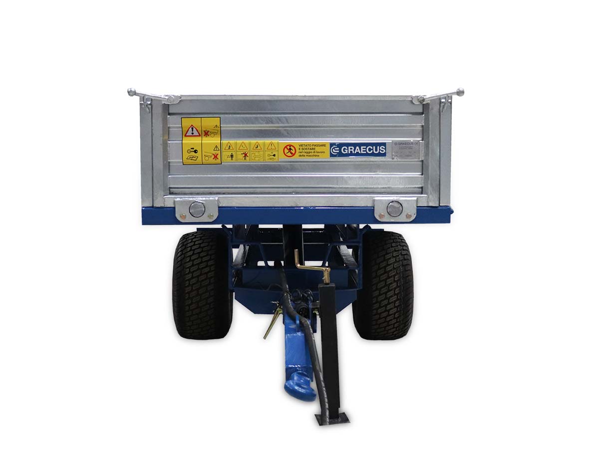 MT1500-H | Graecus | Τρέιλερ για τρακτέρ με υδραυλική ανατροπή 1500kg 