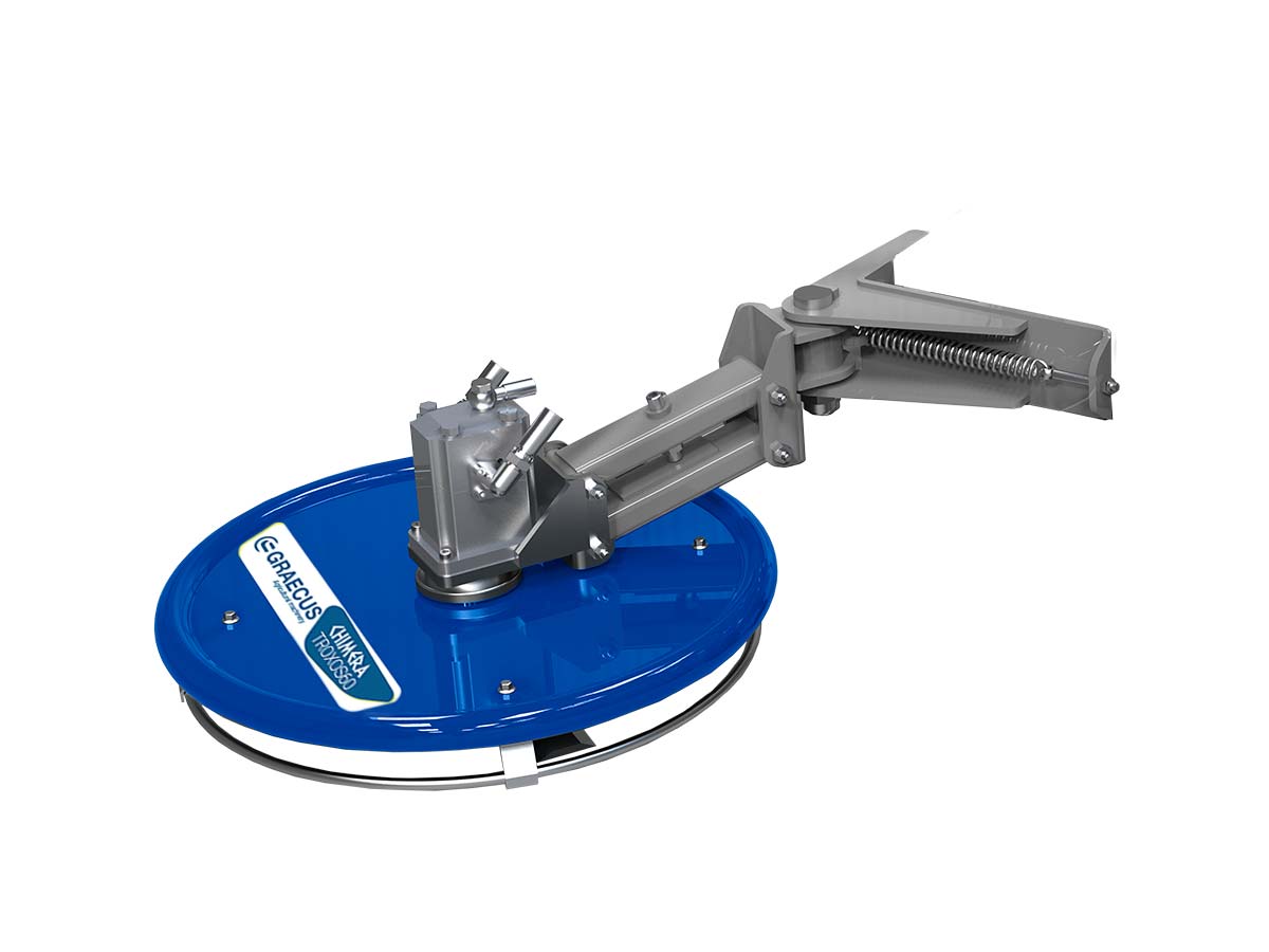 CHIMERA TROXOS60-L Αριστερός υδραυλικός χορτοκοπτικός τροχός με ρυθμιζόμενης ευαισθησίας ελατήριο επαναφοράς