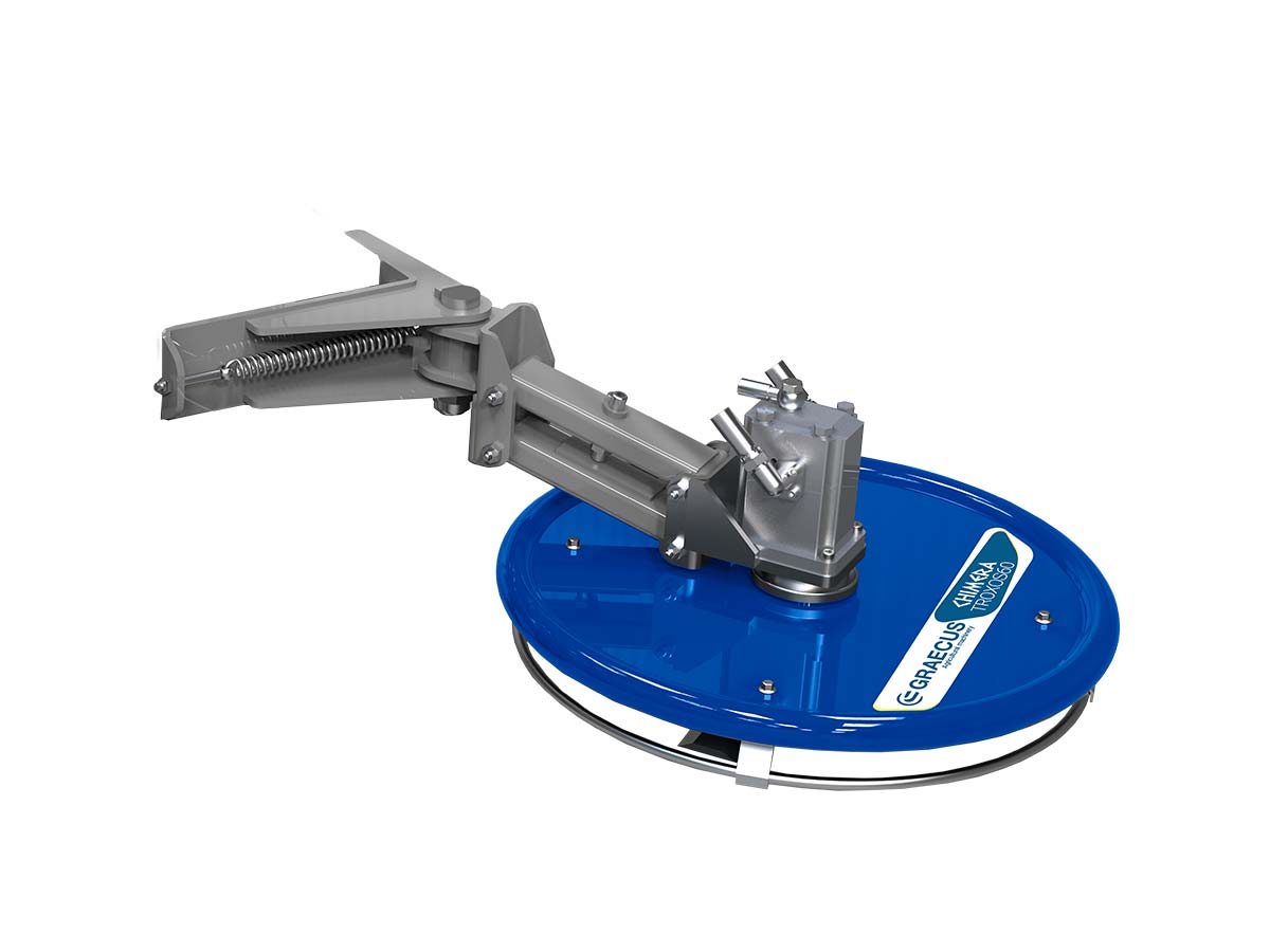 CHIMERA TROXOS60-R Δεξιός υδραυλικός χορτοκοπτικός τροχός με ρυθμιζόμενης ευαισθησίας ελατήριο επαναφοράς