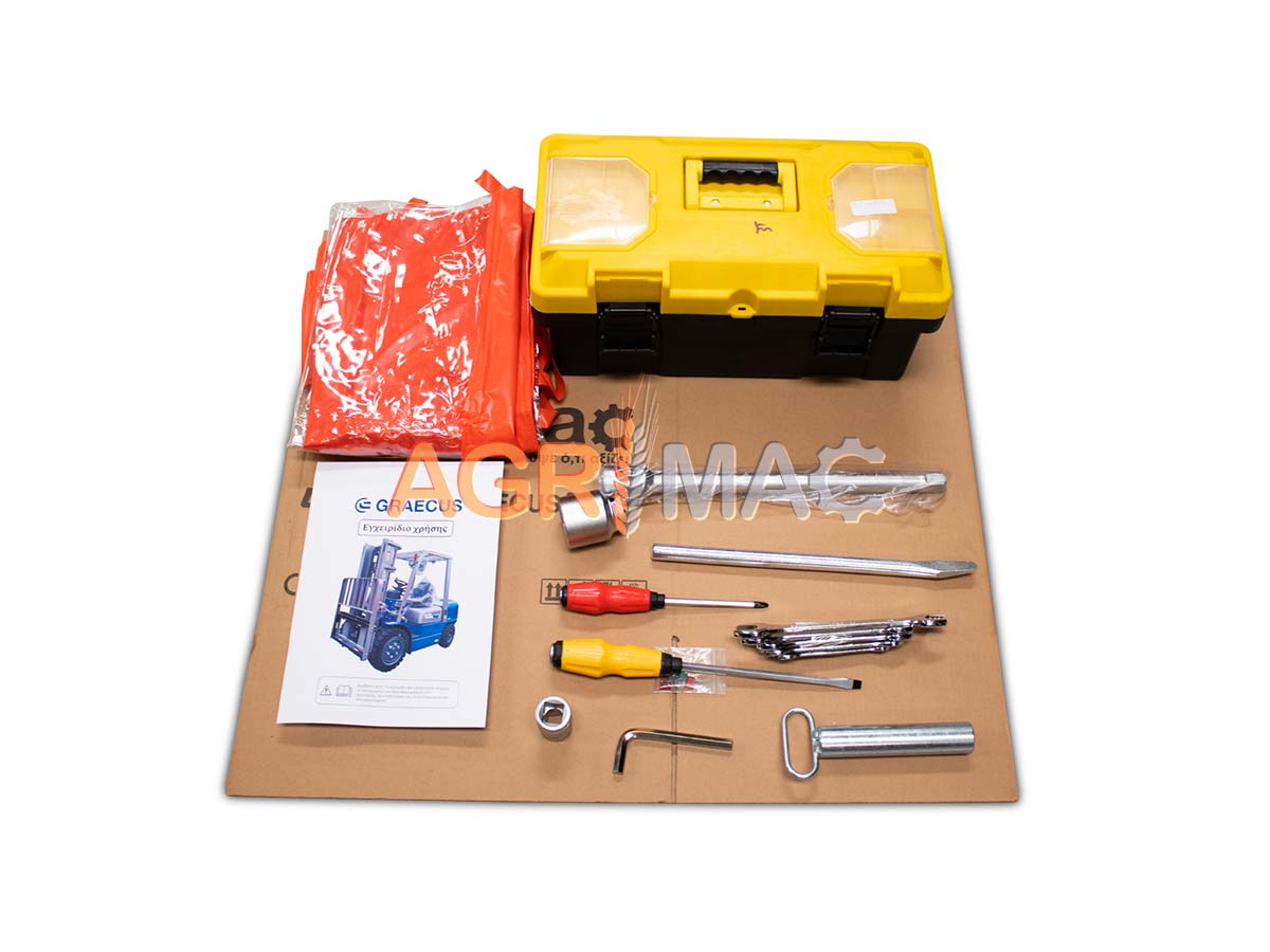 FD35V pro (ΡΙΚ) | Graecus | Κλάρκ 3.5Τ STAGE V Diesel | Triplex 4500mm | Υδραυλική πλάγια μετατόπιση | Πιρούνια 1220mm