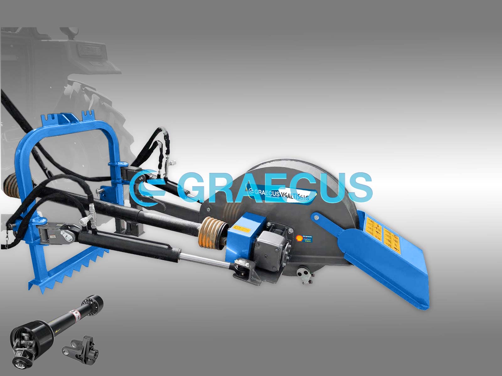 VGALTIS 61S | Graecus | Καταστροφέας κορμών με υδραυλική ανύψωση και περιστροφή 