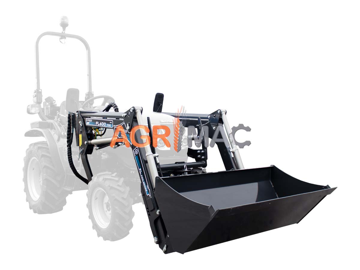 FL400 Pro | Graecus | Φορτωτής αυτόματη ευθυγράμμιση κουβά, ανυψωτική ικανότητα 400kg, ύψος ανύψωσης 2000mm, ταχυσύνδεσμος Eurohitch